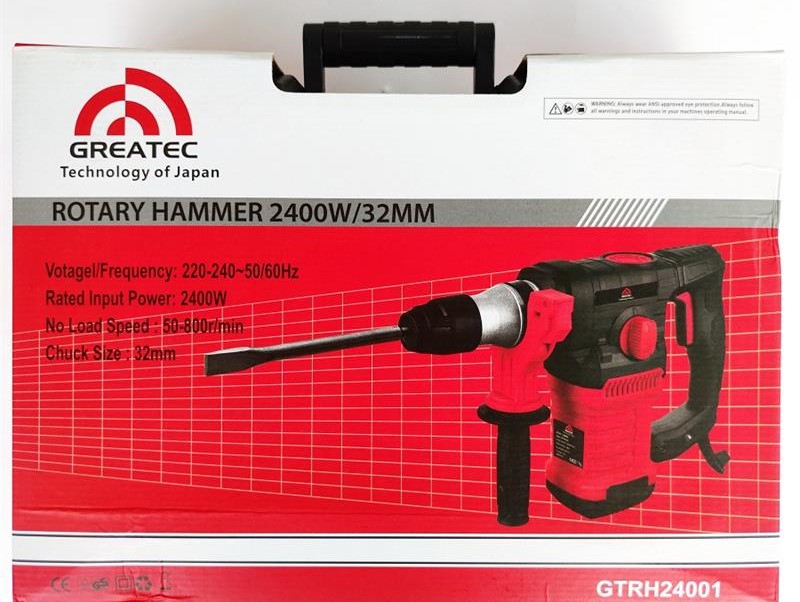  دریل بتن کن 32 میلیمتری چهارشیار گریتک مدل GTRH24001